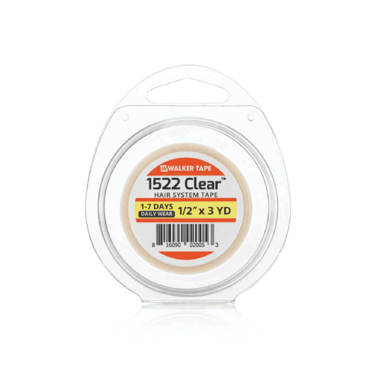 1522 CLEAR - 1/2" X 3 YDS, ROLL - Click Image to Close