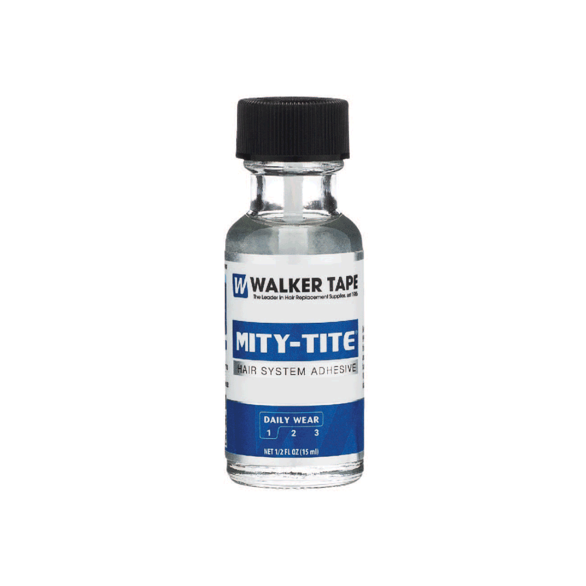 Walker Mity-Tite Brush-On Hairpiece Adhesive 1/2 oz Walker Mity-Tite Brush-On Hairpiece Adhesive 1/2 oz