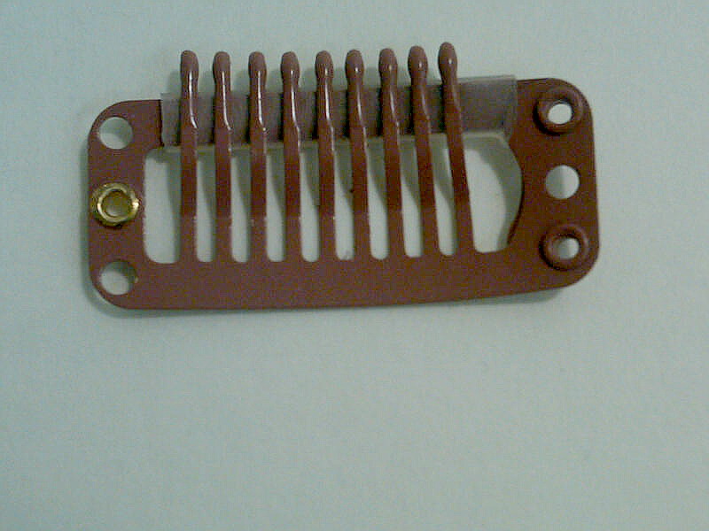 toupee clips brown