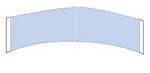 Lace Front Support Blue Liner Hairpiece Tape (Contour C)