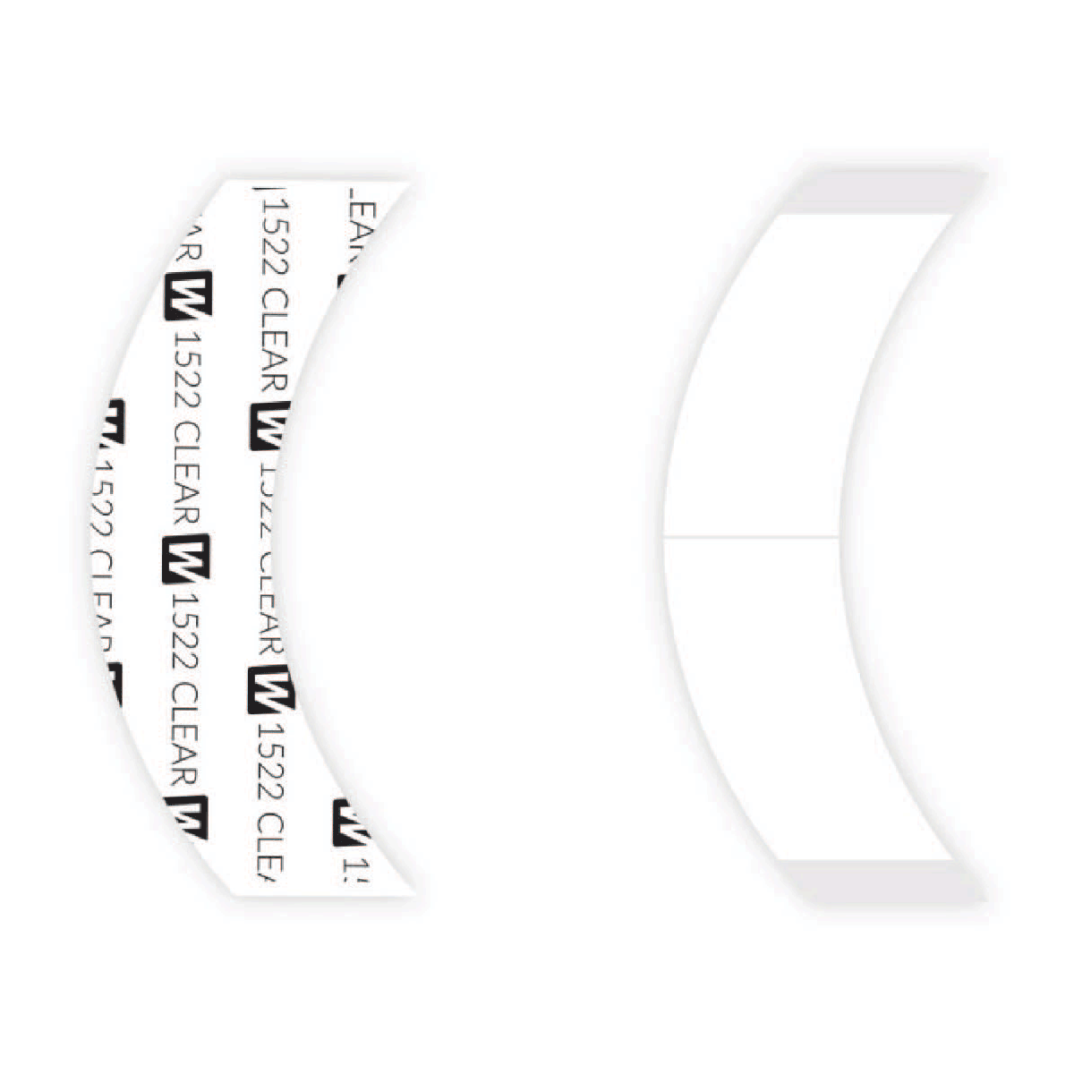 1522 CLEAR - CC CONTOUR, 36PC/BAG 1522 CLEAR - CC CONTOUR, 36PC/BAG