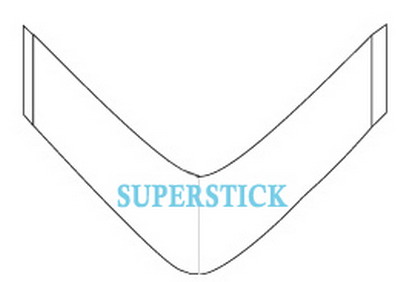 SUPERSTICK Hairpiece Tape (Contour BB; 1 Pack of 36 Strips)