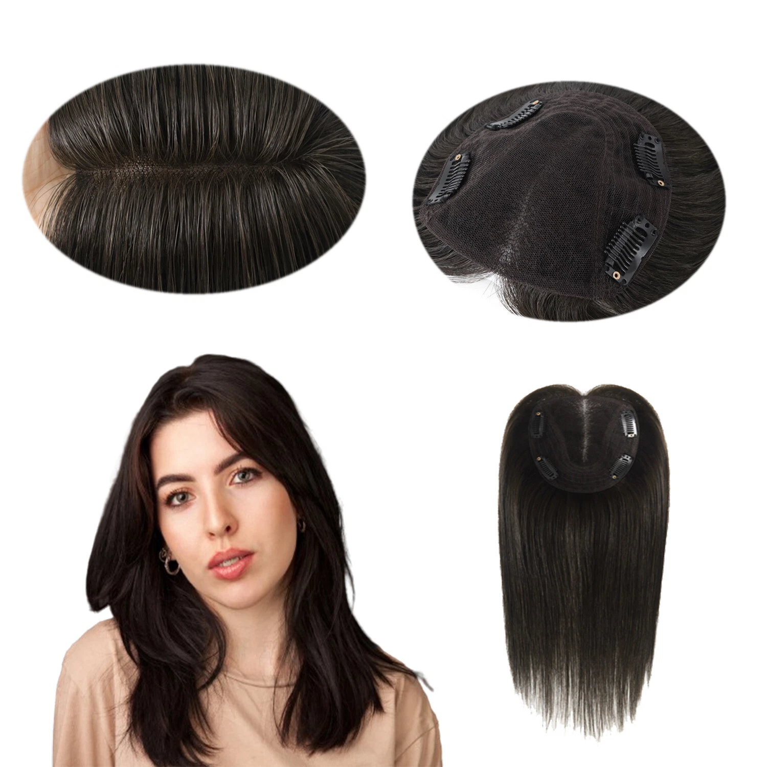 Women Human Hair Lace Top Piece Hair 12'' TP79 Women Human Hair Lace Top Piece Hair 12'' TP79